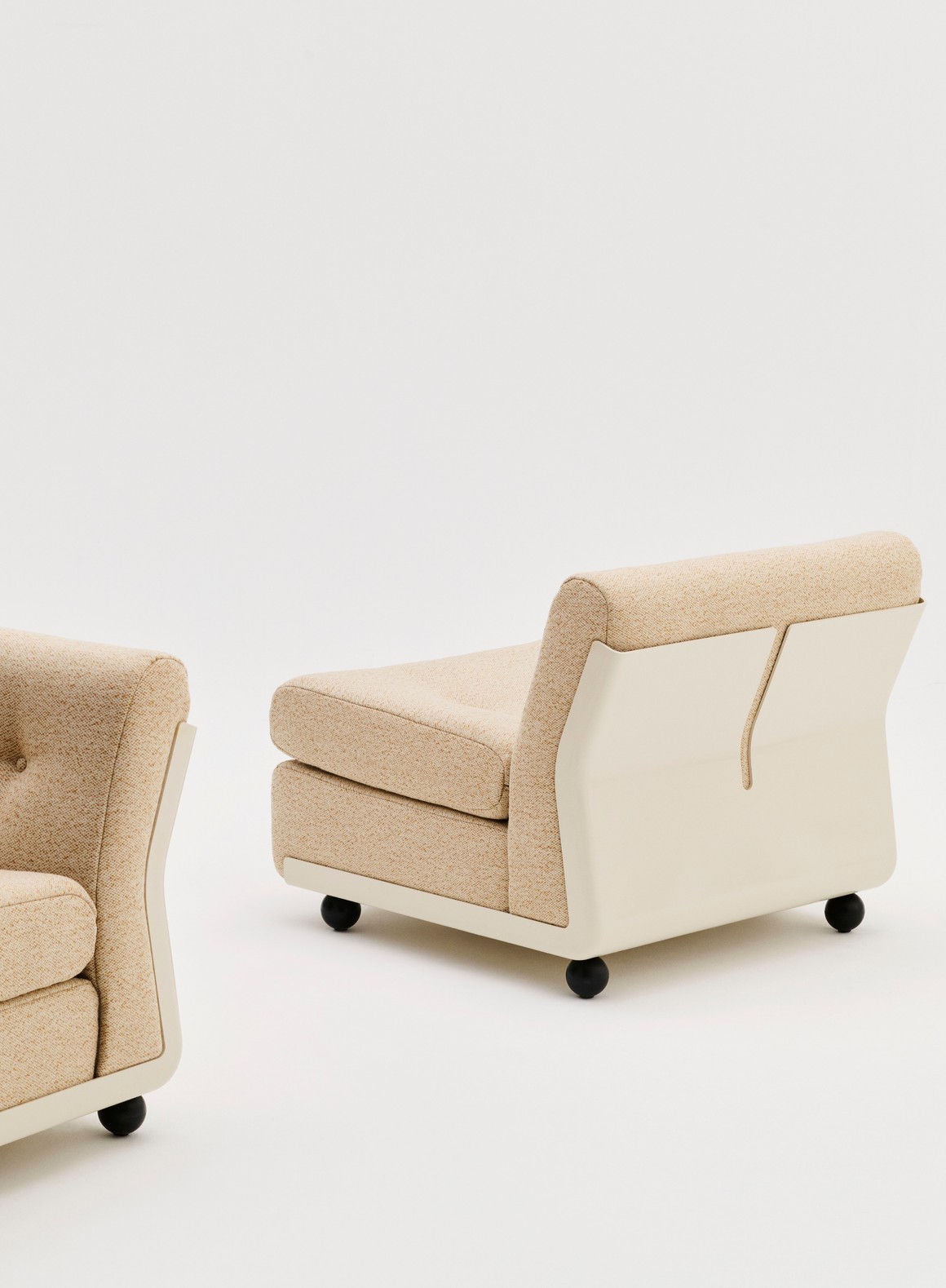 HAY Amanta 1 Sitzer - Schale Cream beige Bezug Vanir