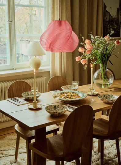 Soft serve Hängeleuchte 03 Peach - Chrome