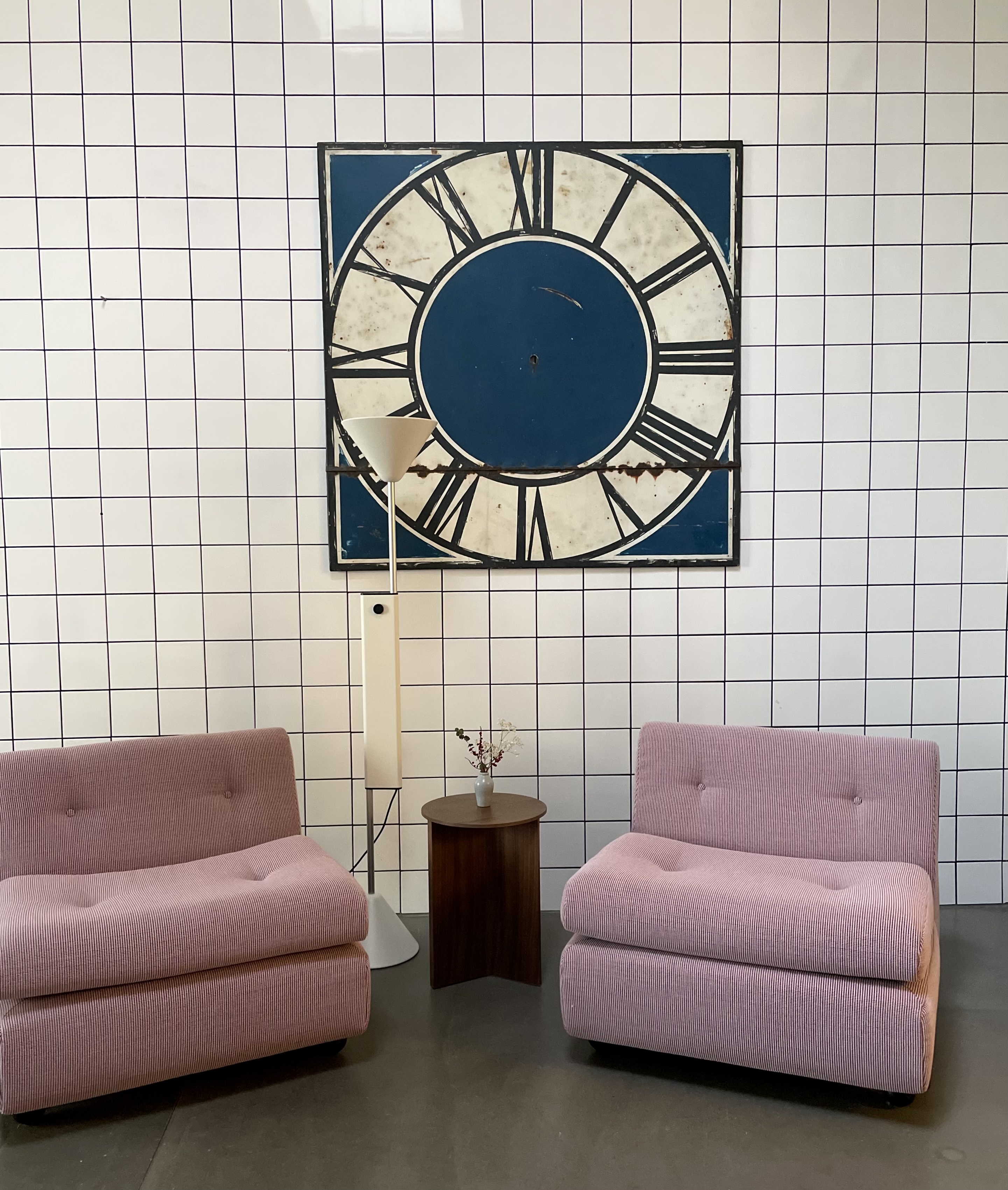 Vintage Ziffernblatt aus französischem Kirchturm