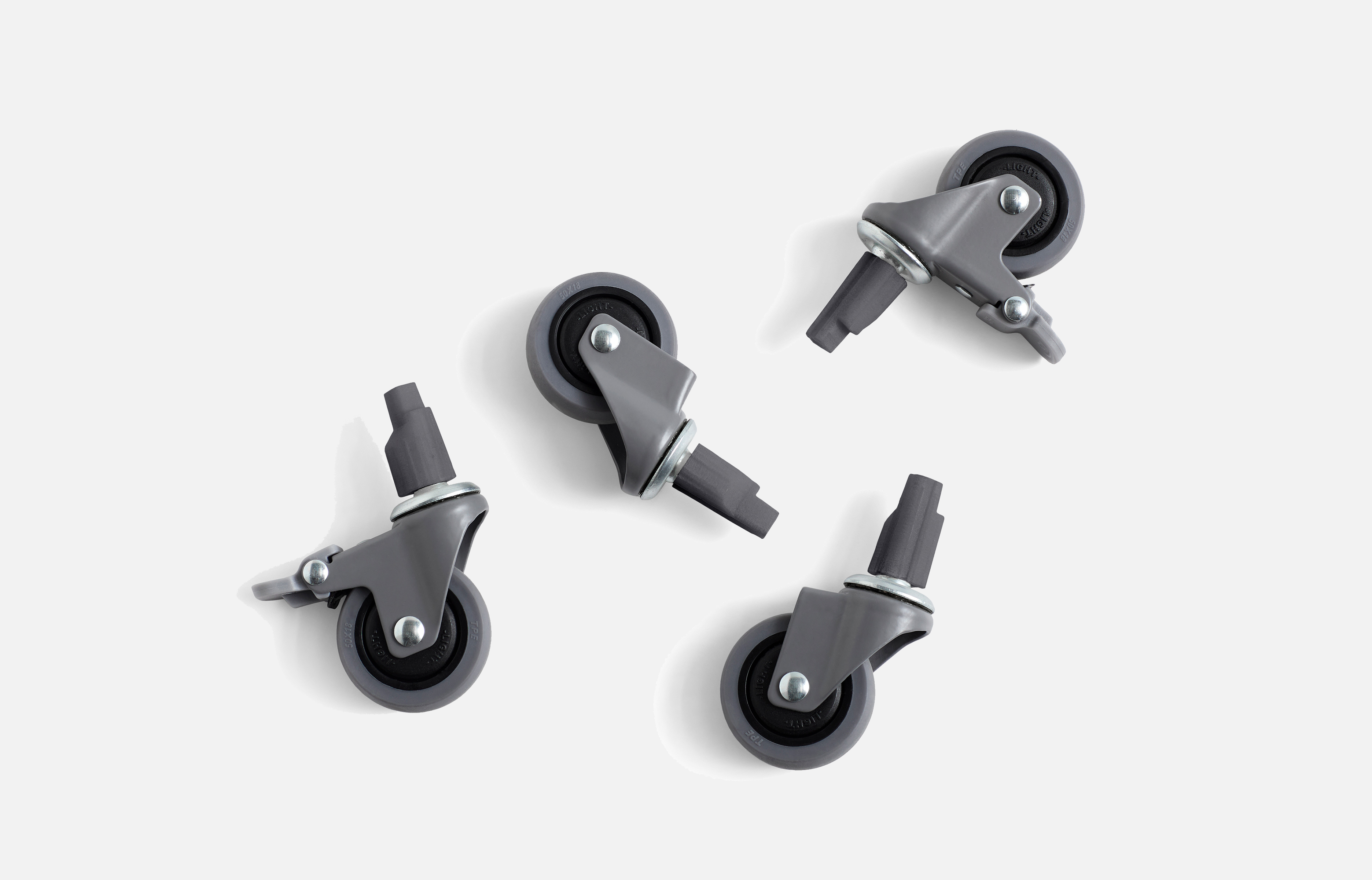 HAY Colour Crate Räder 4er Set Large