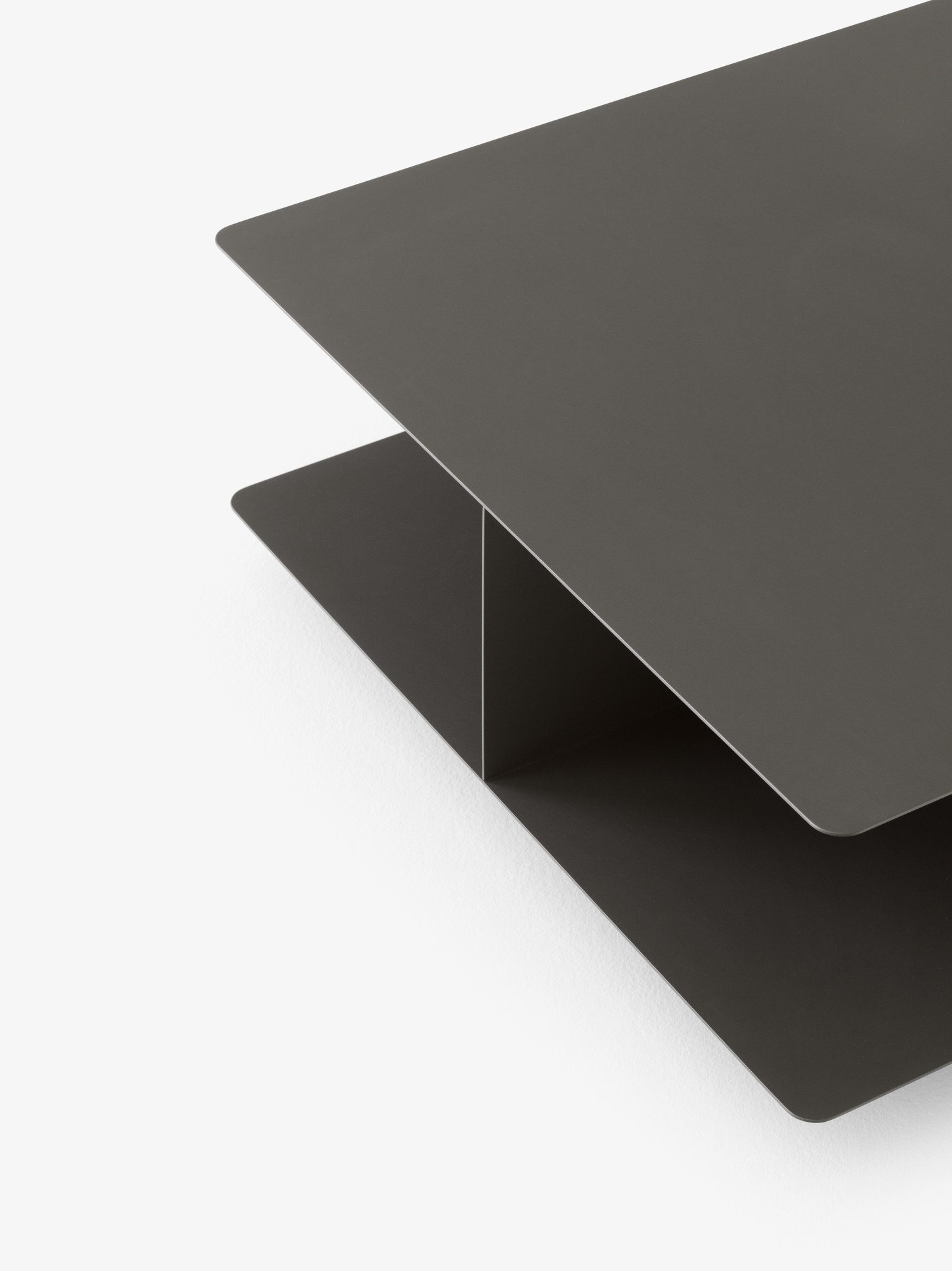 Develius Couchtisch 89x89 cm Steingrau