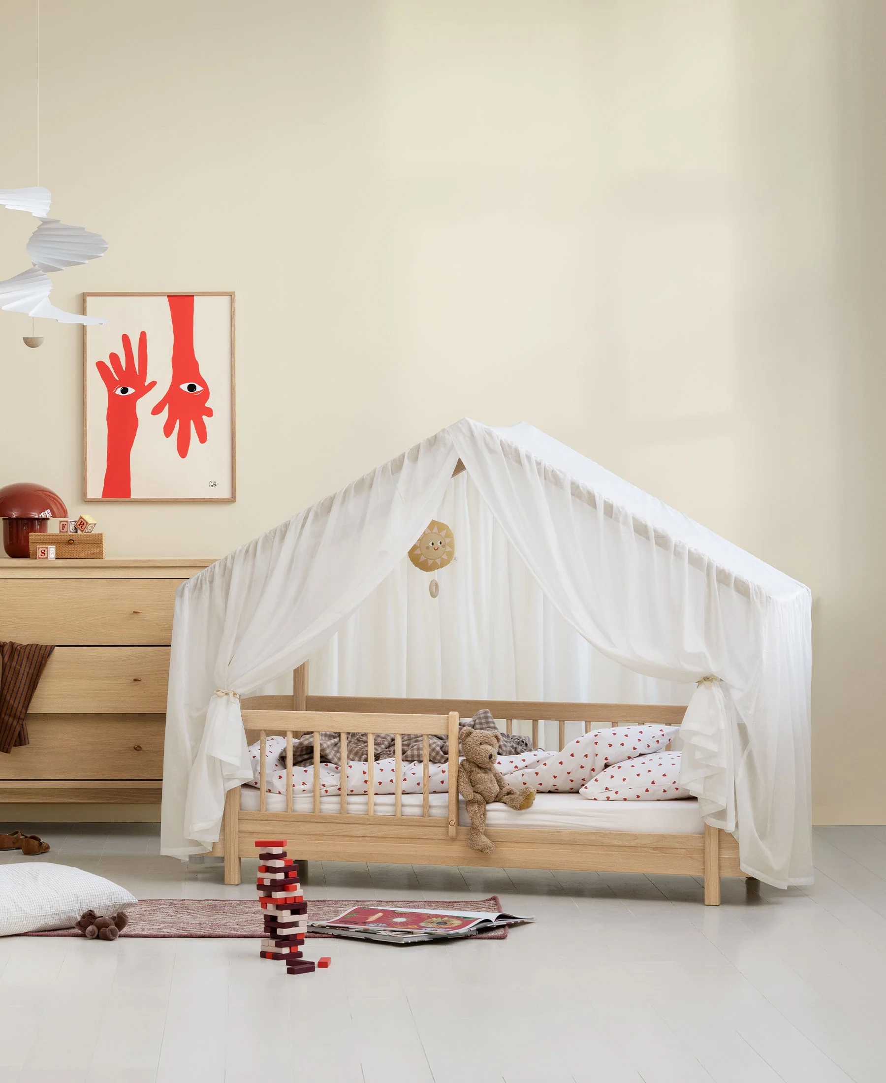 Wood Mini+ Hausbett - 68x162 cm - Eiche