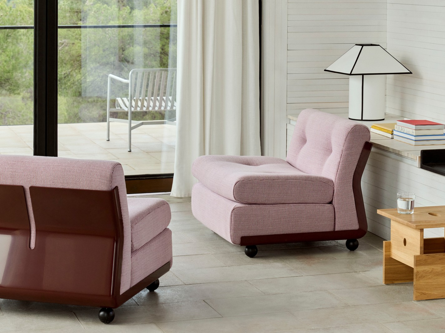 HAY Amanta 1 Sirzer - Schale Burgundy Bezug Yuma