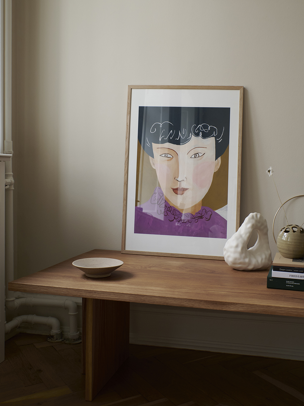 Jaron Su Taieanese lady in 1950s Paris Art Print 30x40 cm Jaron Su Taieanese lady in 1950s Paris Art Print 30x40 cm