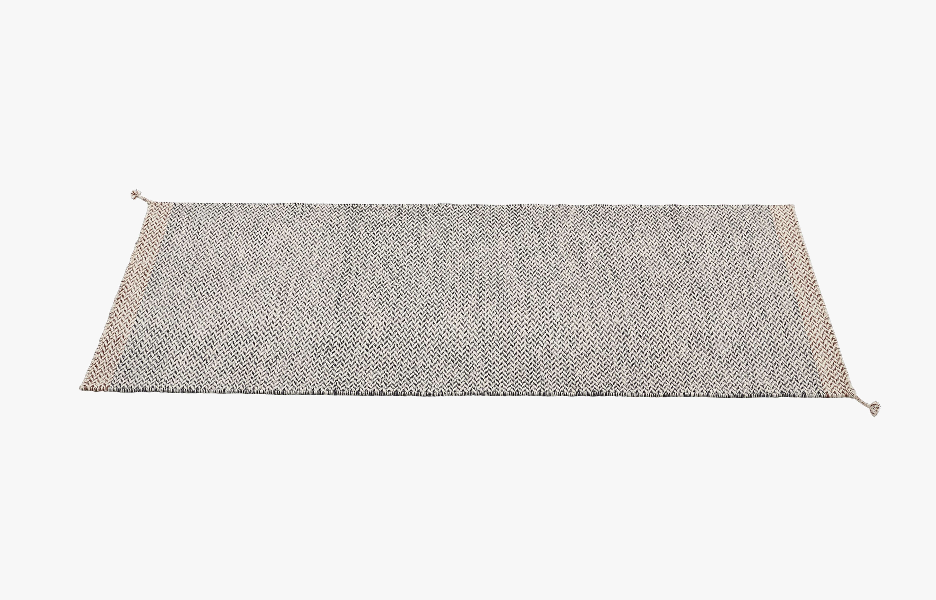 Ply Teppich 200x80 cm - Schwarz/Weiß Ply Teppich 200x80 cm - Schwarz/Weiß