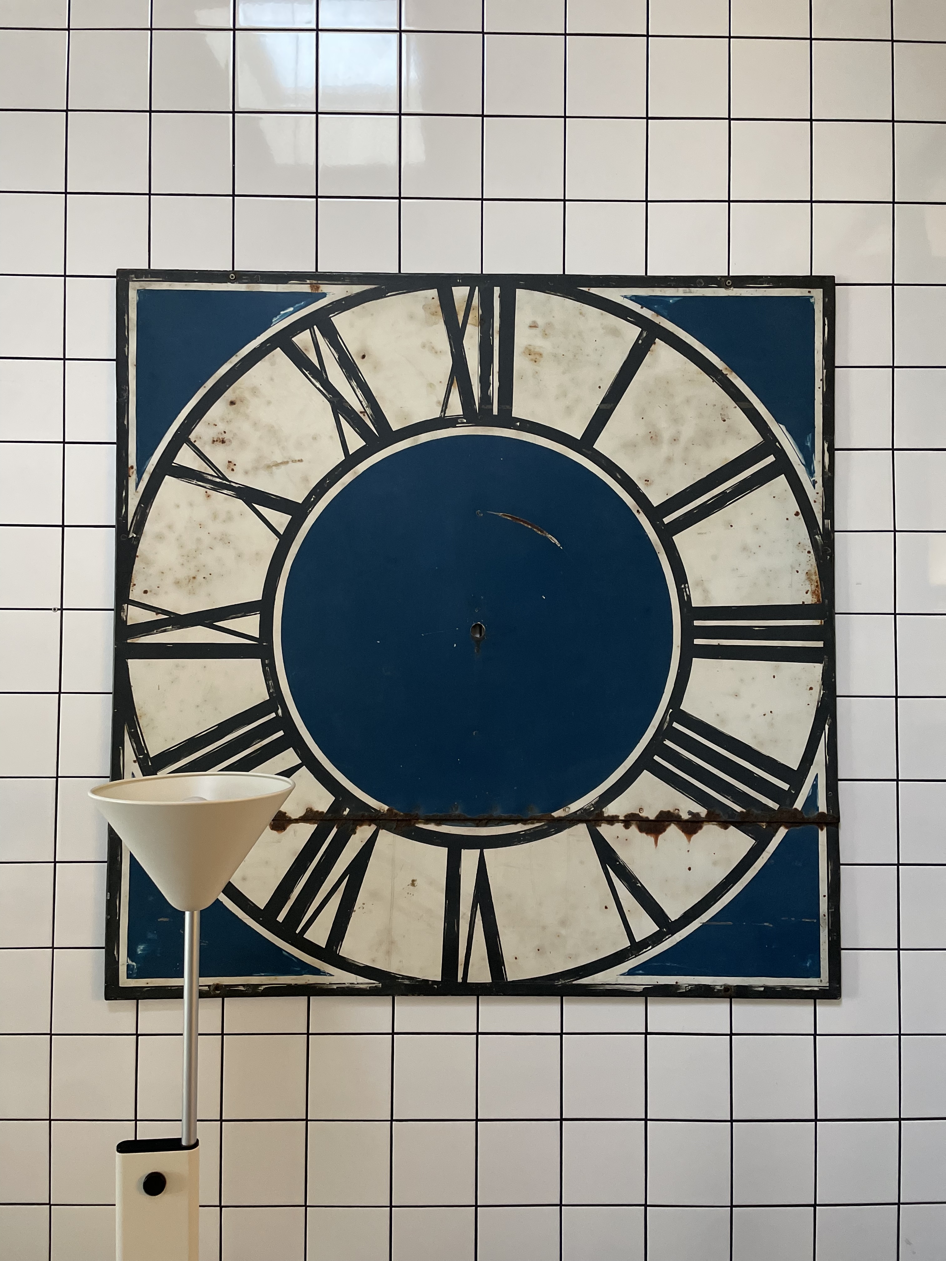 Vintage Ziffernblatt aus französischem Kirchturm