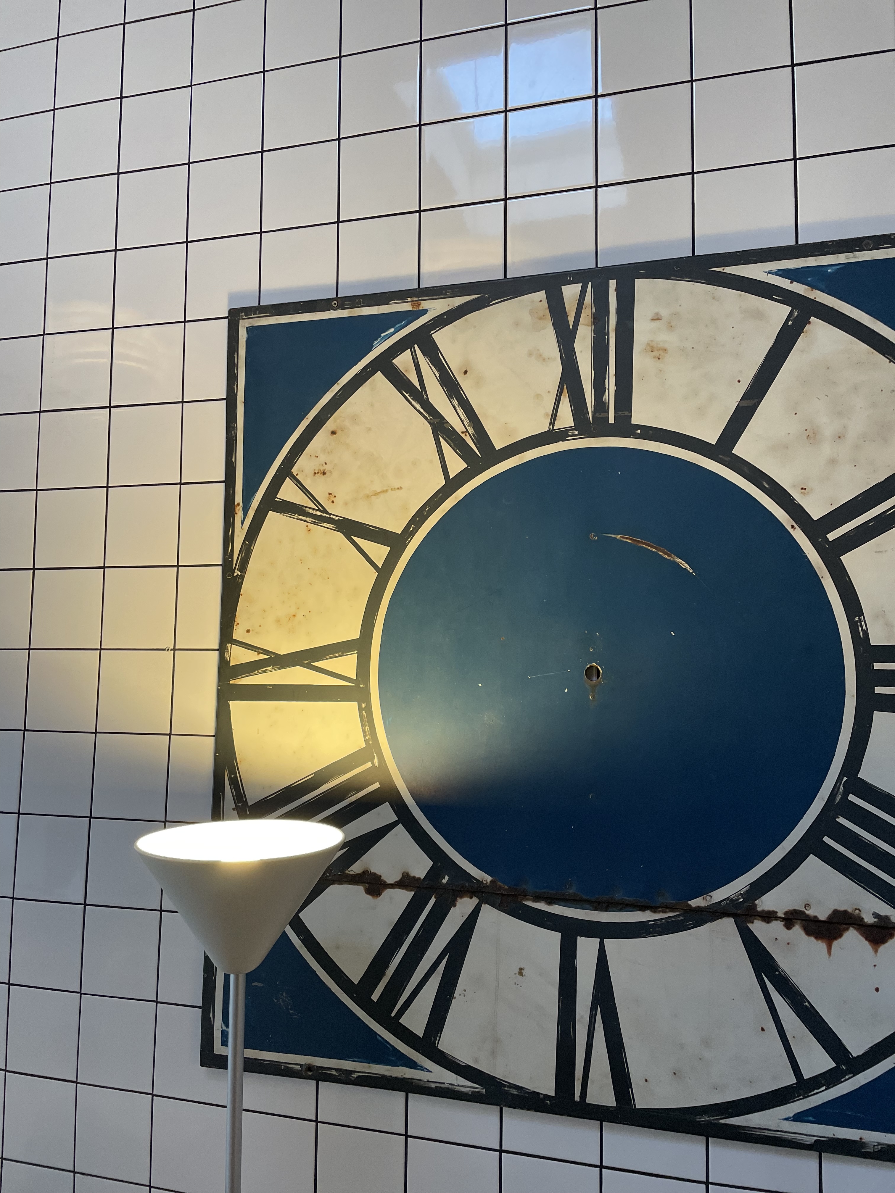 Vintage Ziffernblatt aus französischem Kirchturm