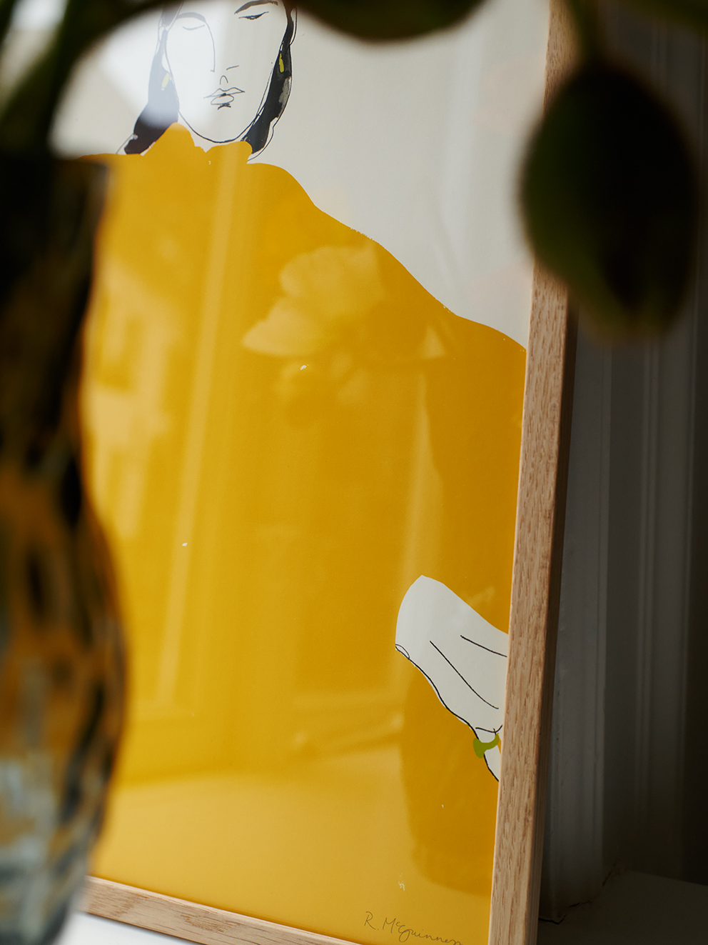 Rosie McGuiness Yellow Dress Art Print 70x100 cm Rosie McGuiness Yellow Dress Art Print 70x100 cm