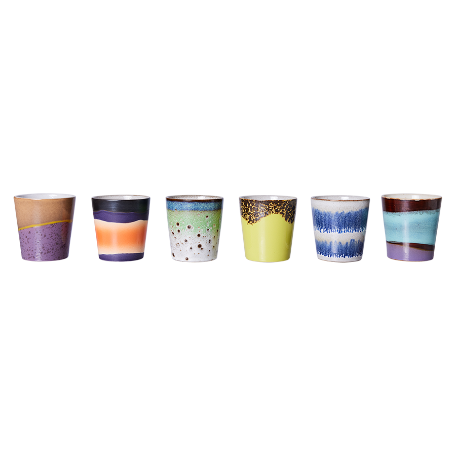 70s Keramiks  Kaffeebecher -  comet