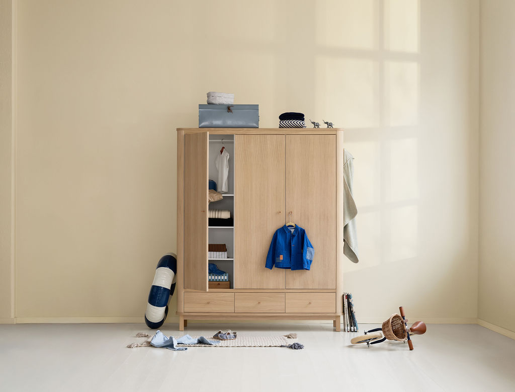 Wood Kleiderschrank 3-türig Eiche