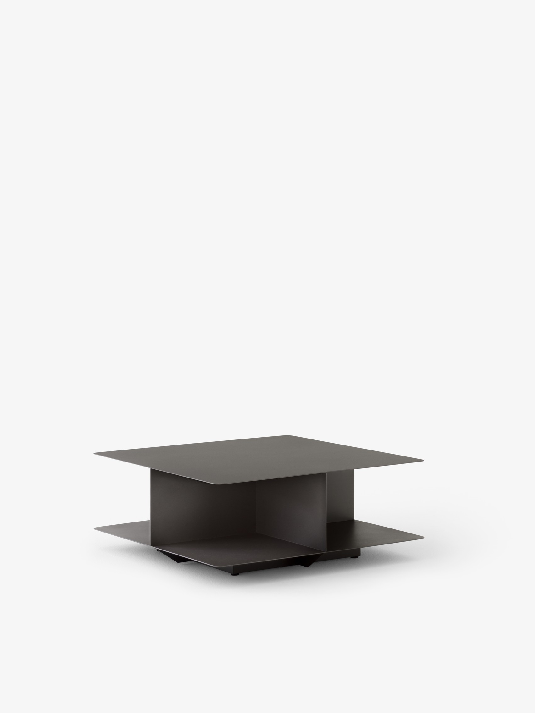Develius Couchtisch 89x89 cm Steingrau