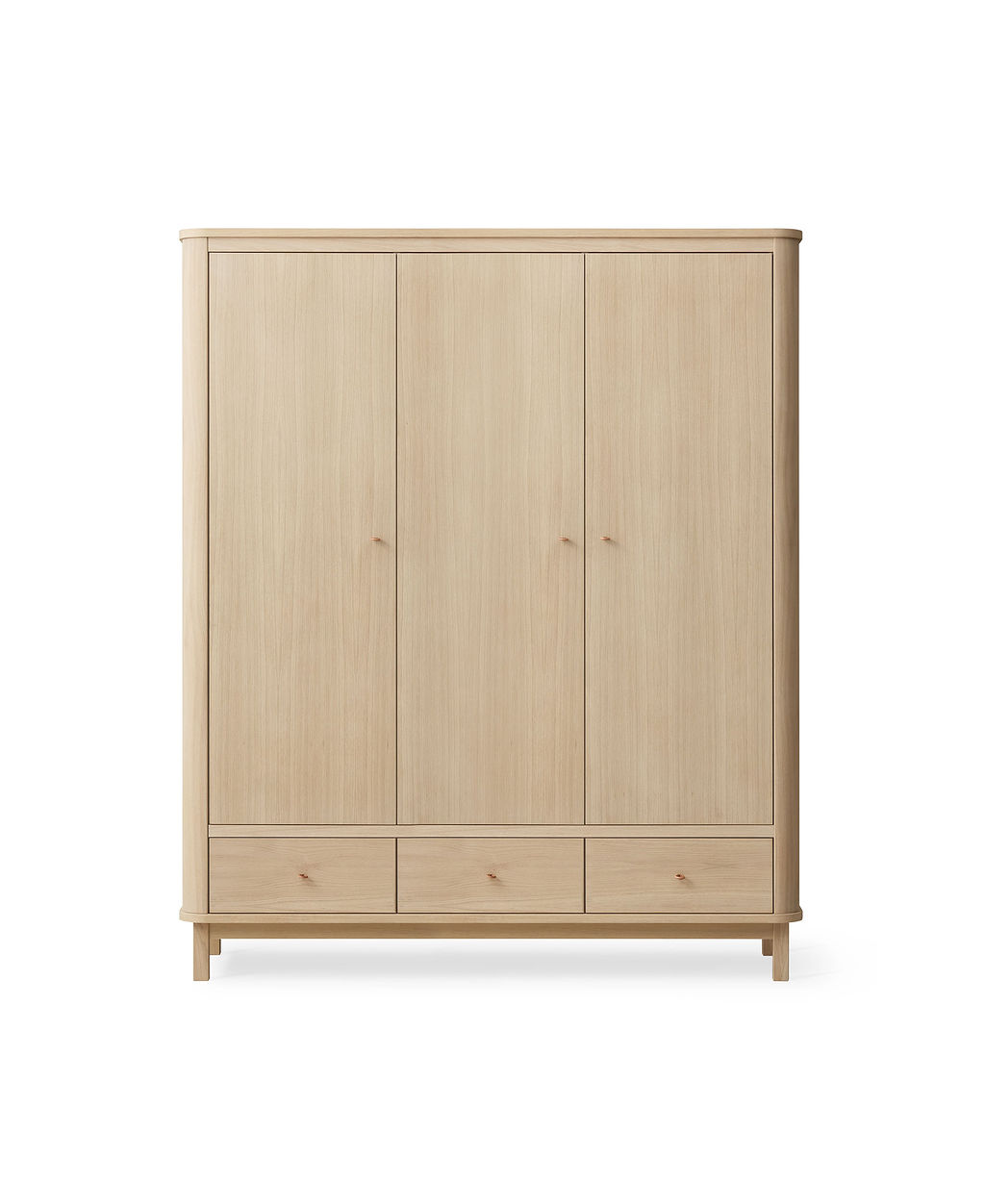 Wood Kleiderschrank 3-türig Eiche