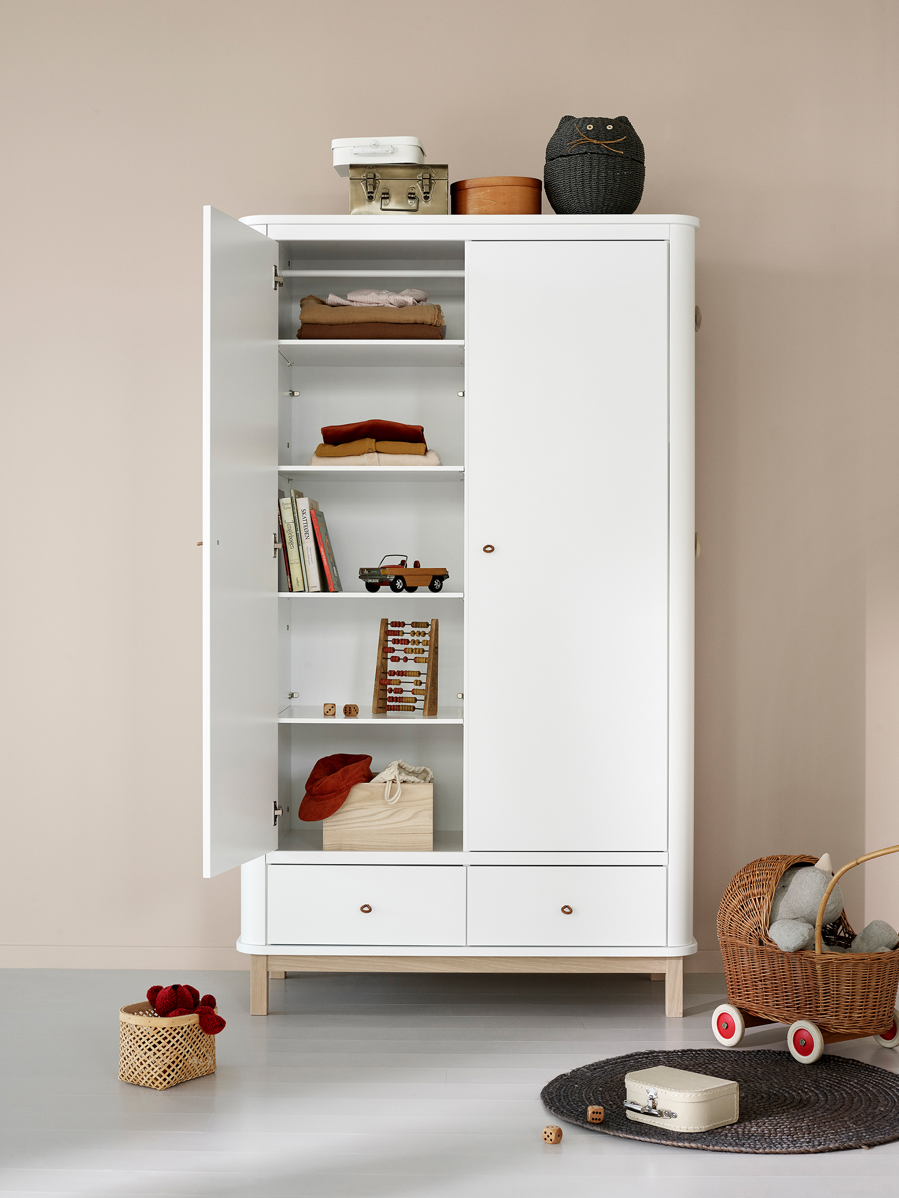 Wood Kleiderschrank 2-türig