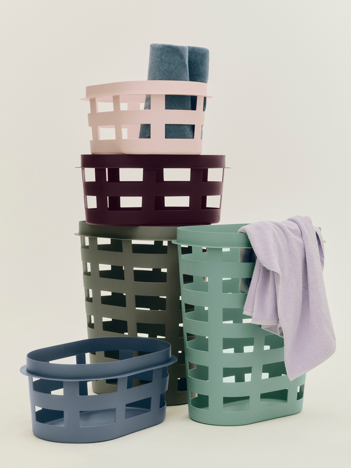 Basket Korb Wäschekorb Small Grün