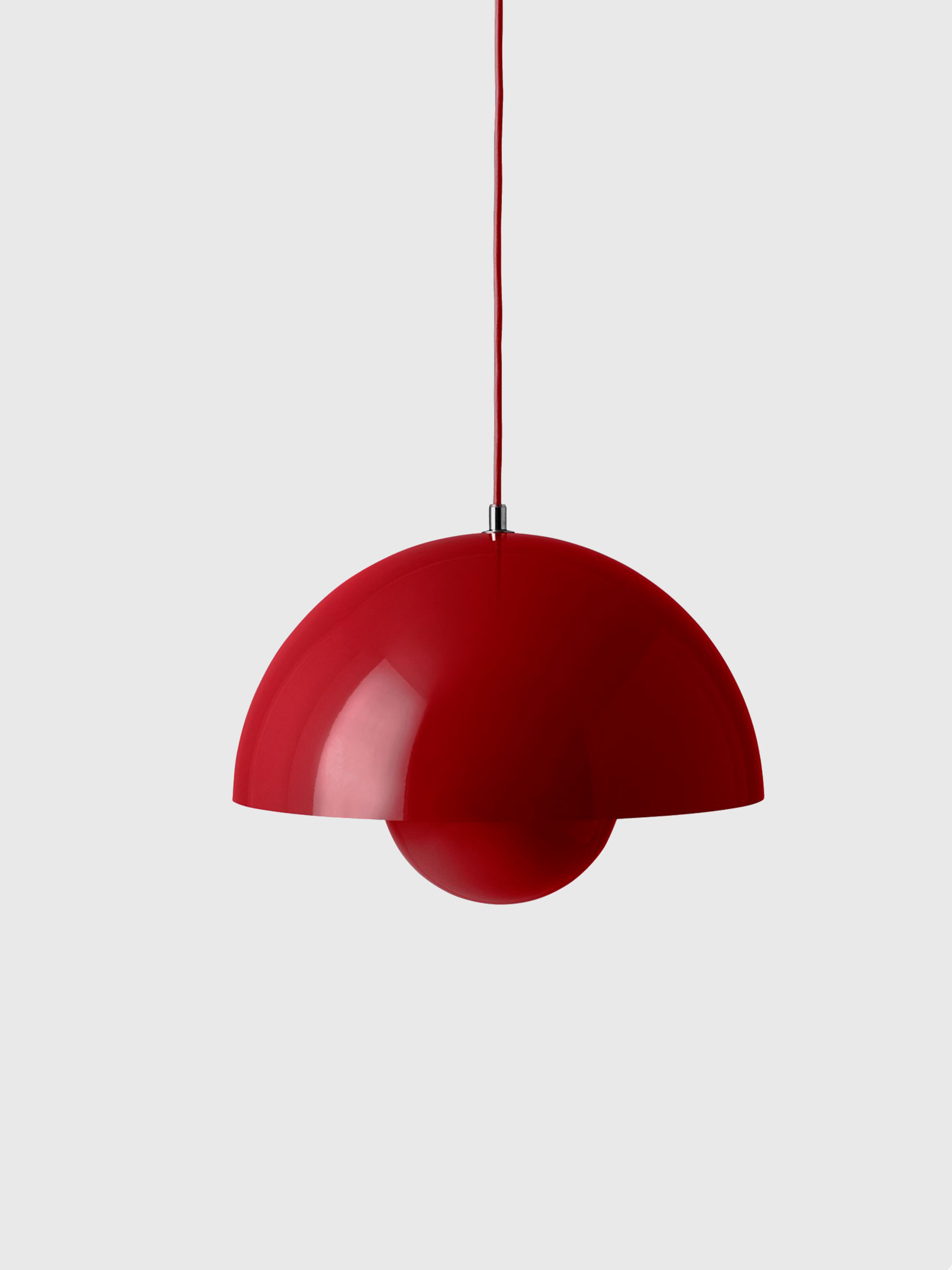Flowerpot Pendant VP7, Vermilion Red