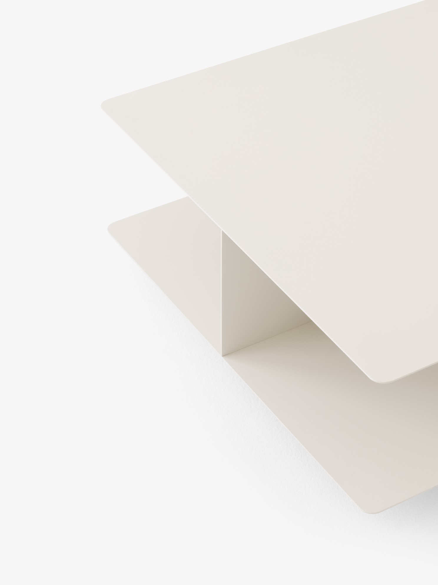 Develius Couchtisch 89x89 cm Ivory