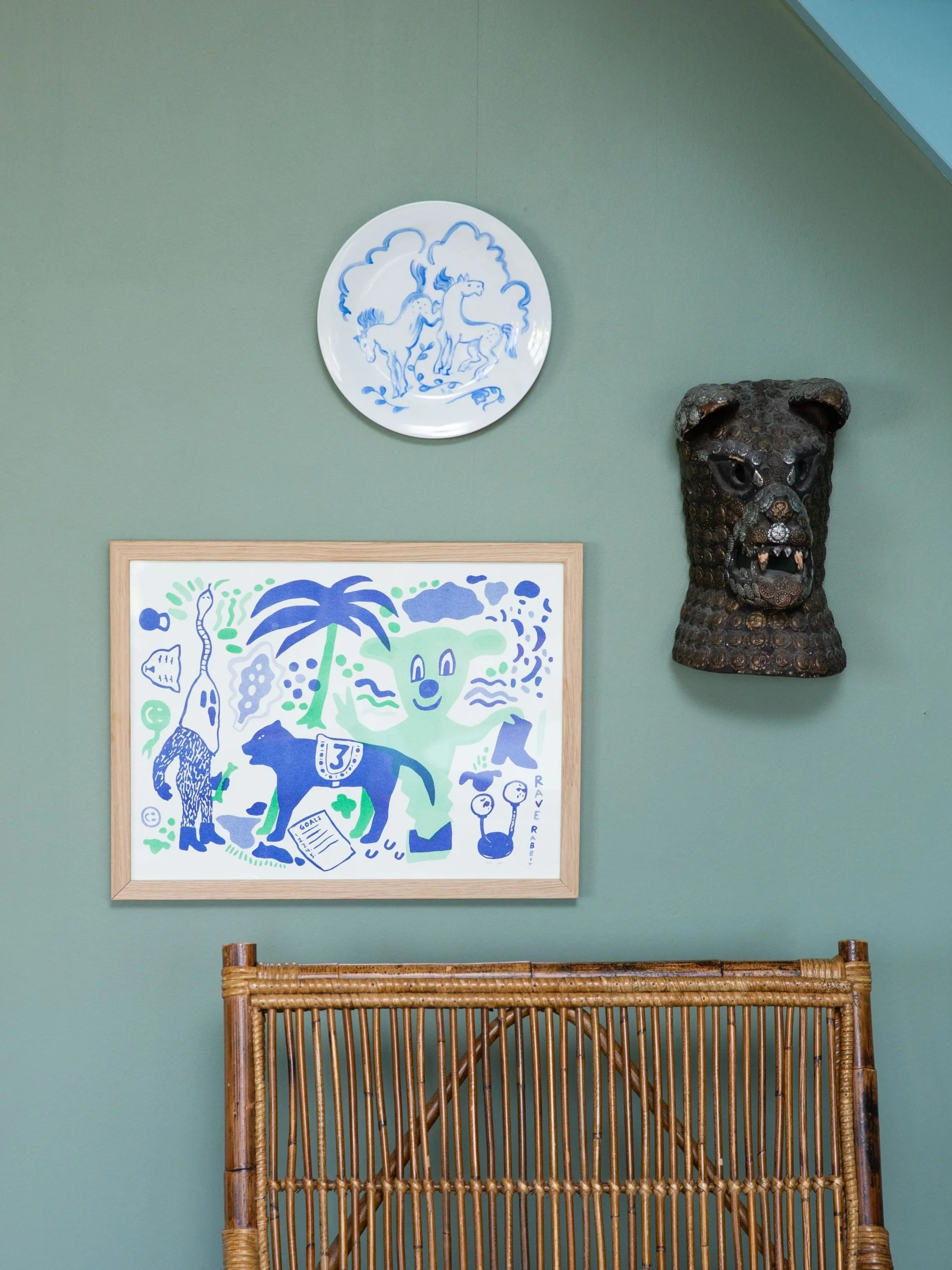 Art Print A3 Rave Rabbit