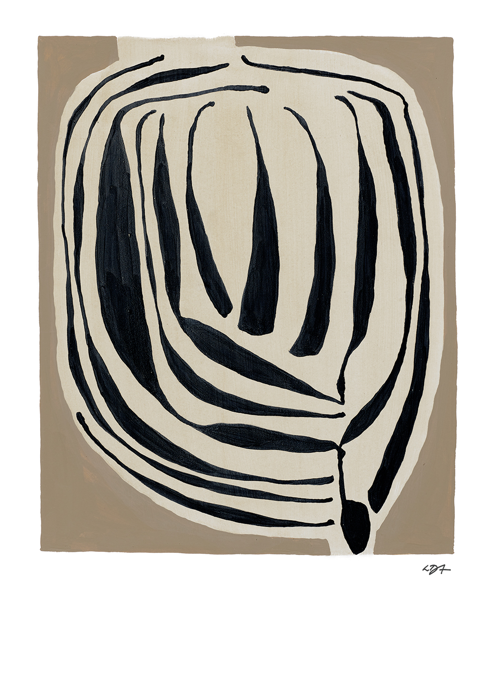 Leise Dich Abrahamsen Layered Art Print 30x40 cm Leise Dich Abrahamsen Layered Art Print 30x40 cm