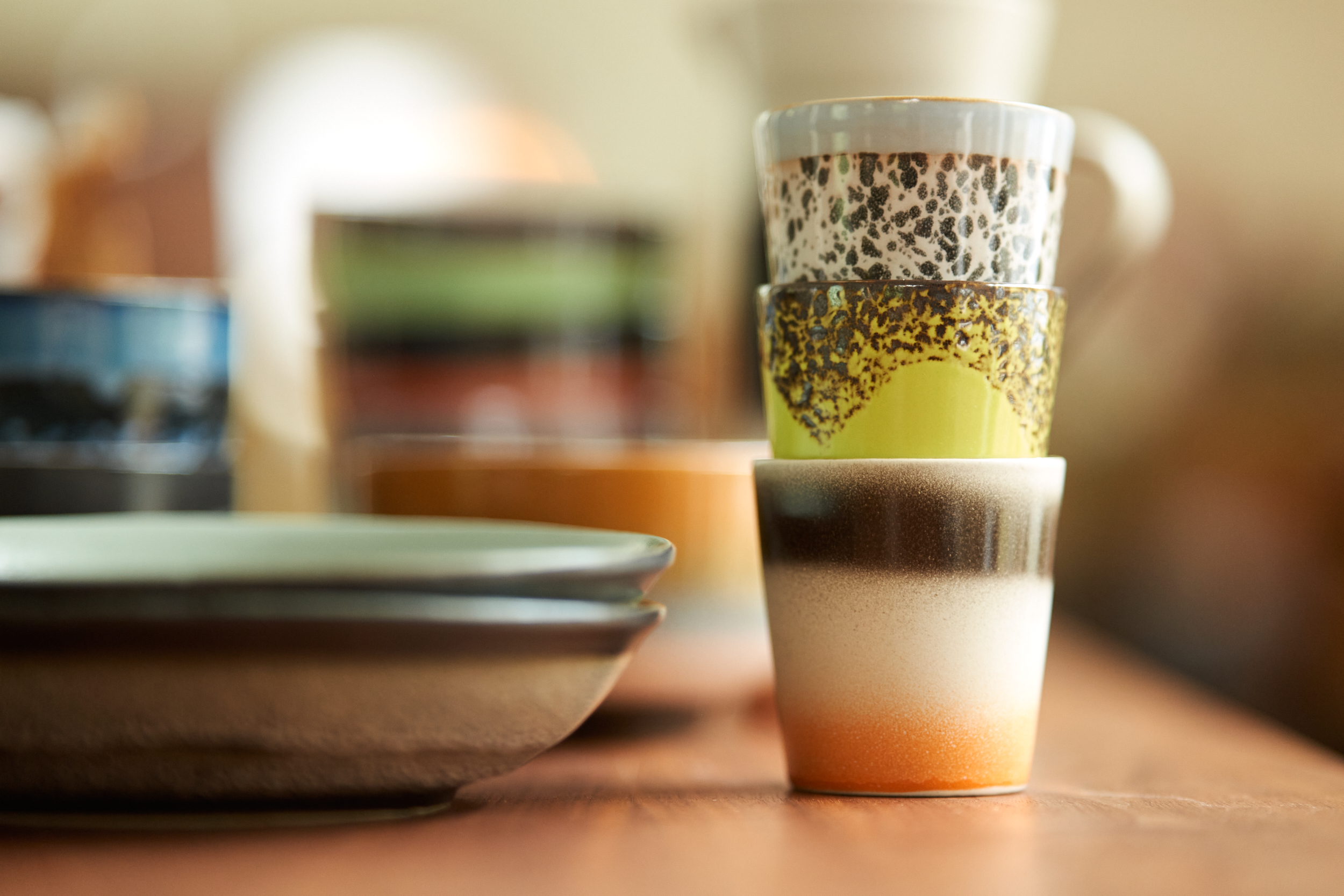 Kaffeebecher 70er Keramik Bomb