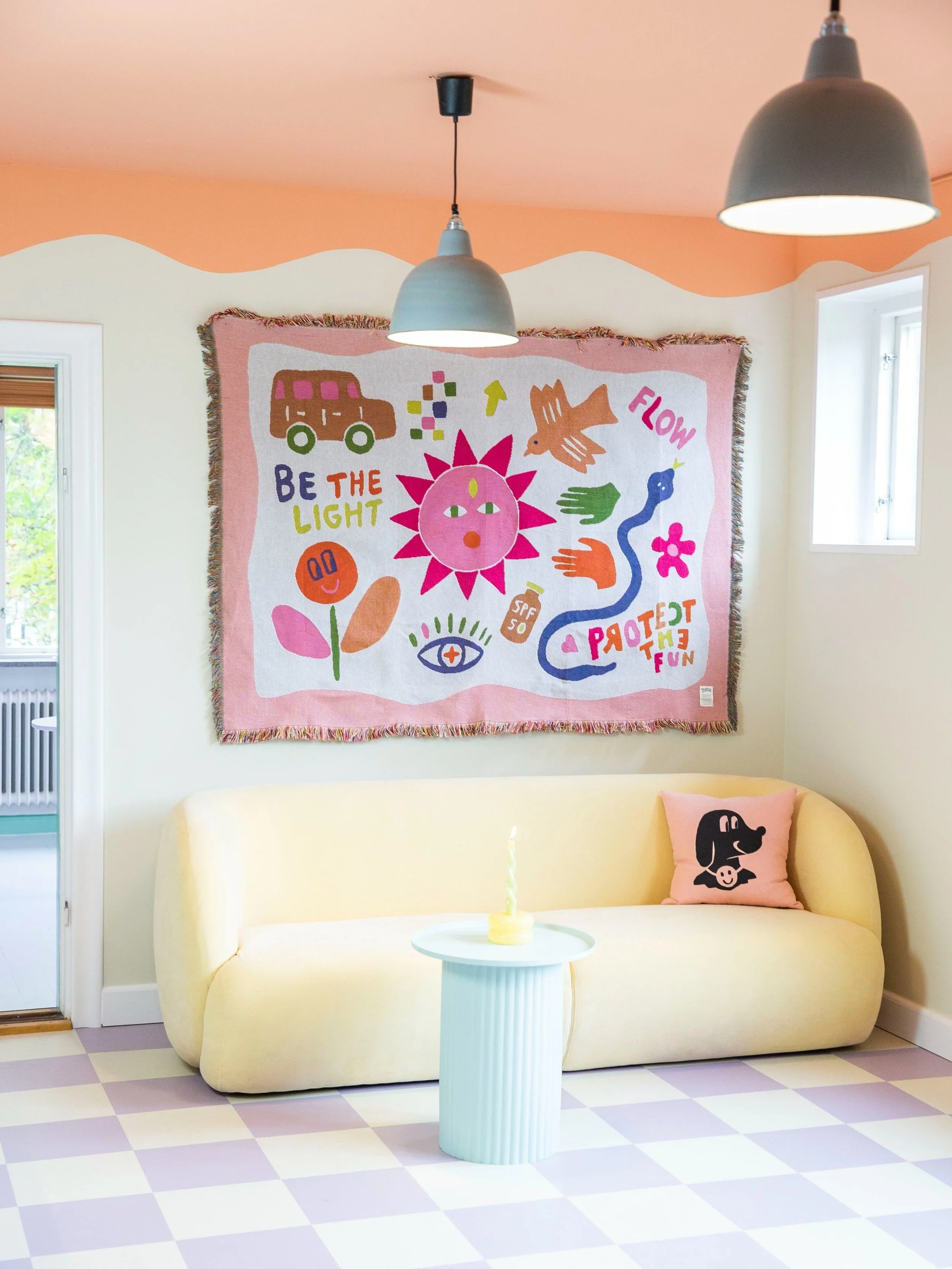 Statement Decke 130 x 180 cm Be The Light