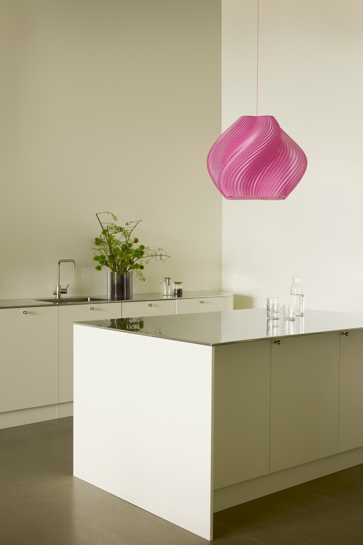 Soft Serve Hängeleuchte Mega Rose - Chrome