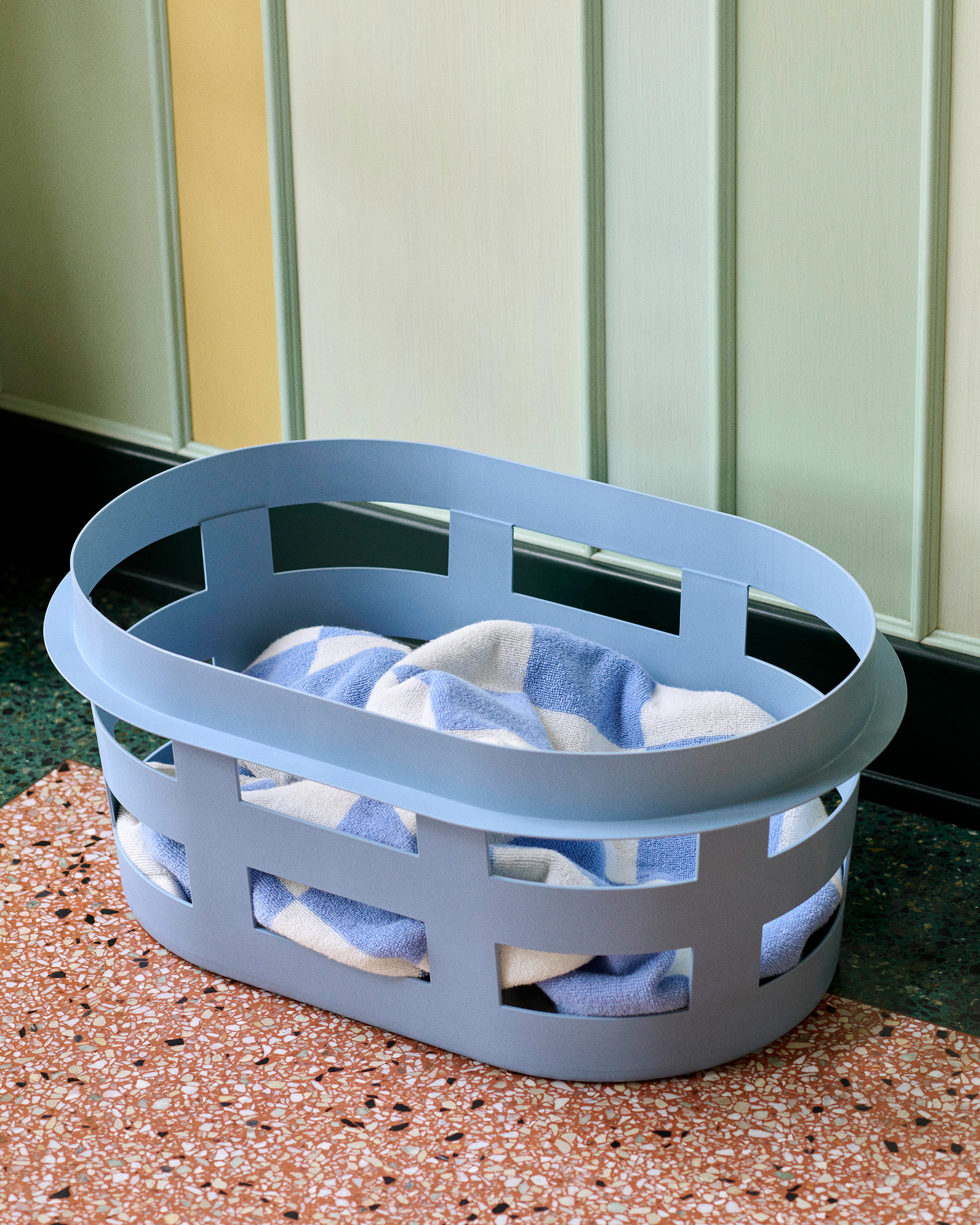 Basket (Recycled) Small Soft blue Basket (Recycled) Small Soft blue