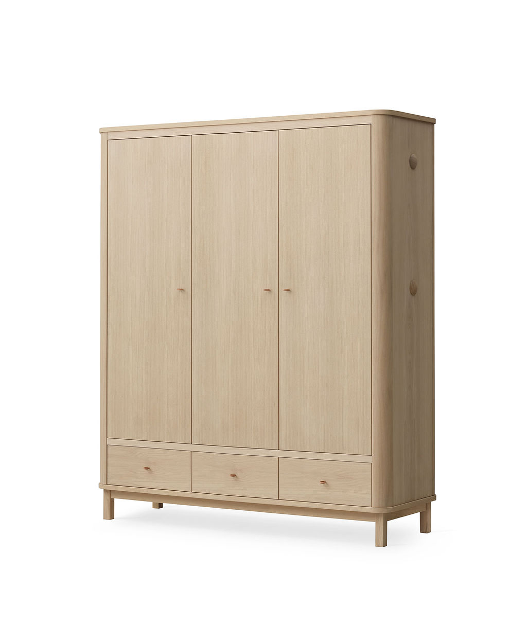 Wood Kleiderschrank 3-türig Eiche