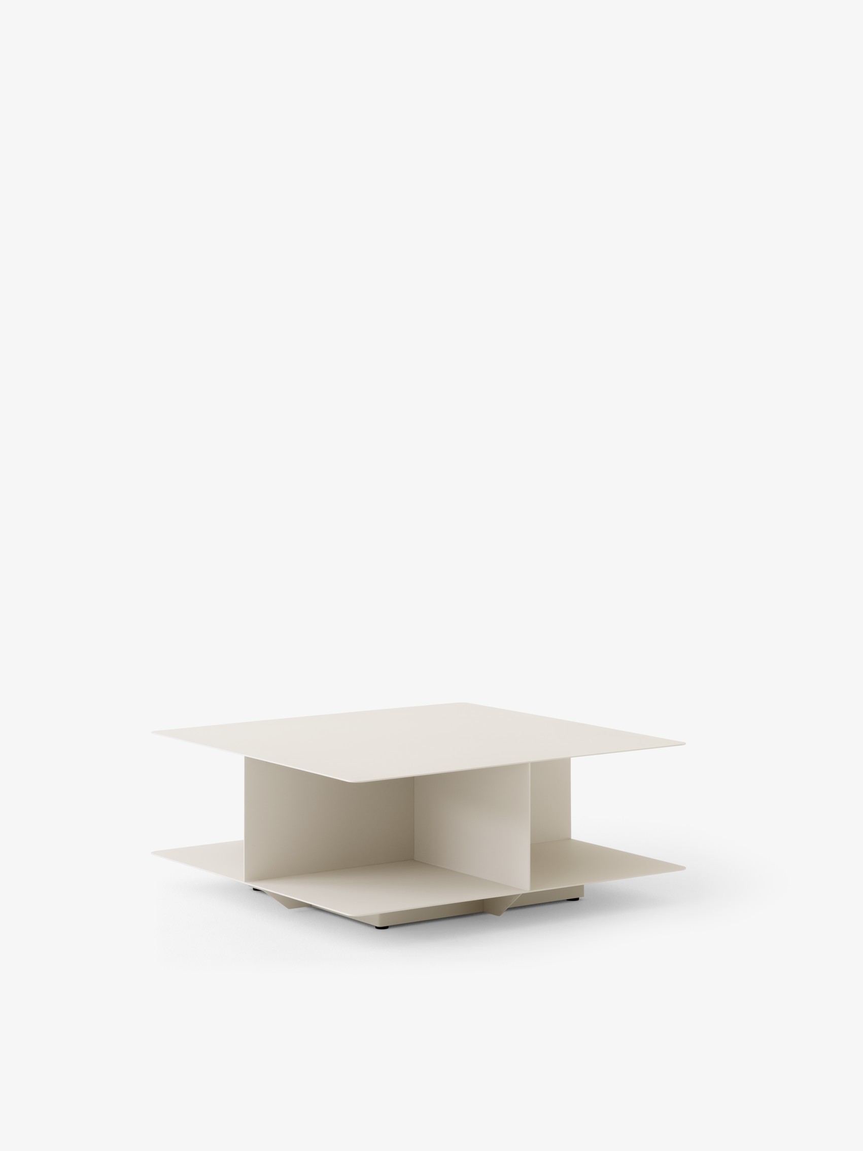 Develius Couchtisch 89x89 cm Ivory