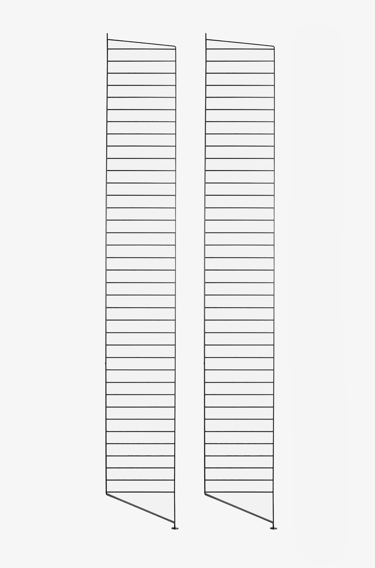 2er Bodenleitern 200/30 Schwarz