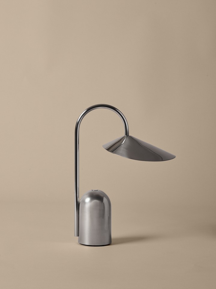 Arum Portable Akku Lampe Edelstahl
