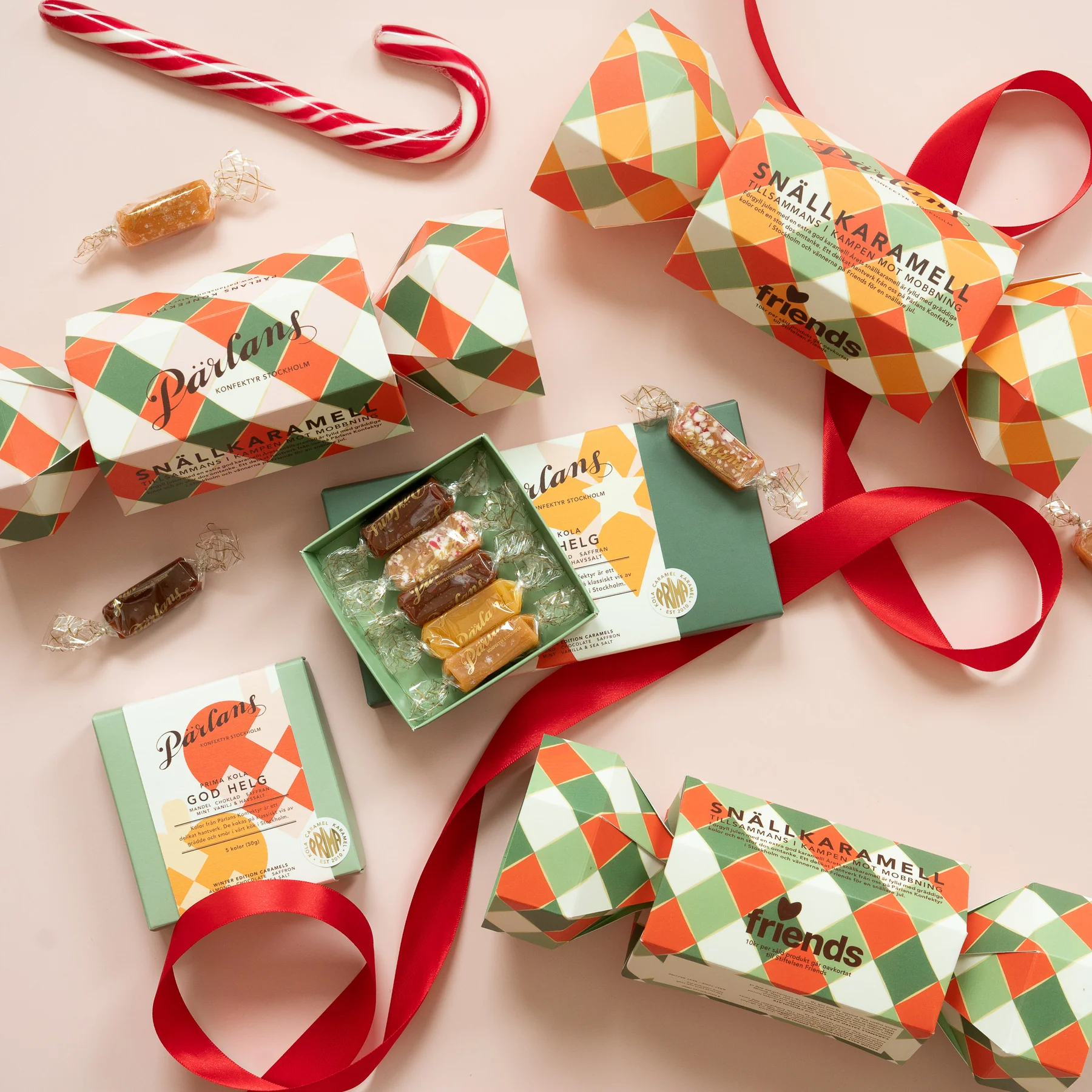 CHRISTMAS CRACKER Salzkaramell 8 Stück Orange