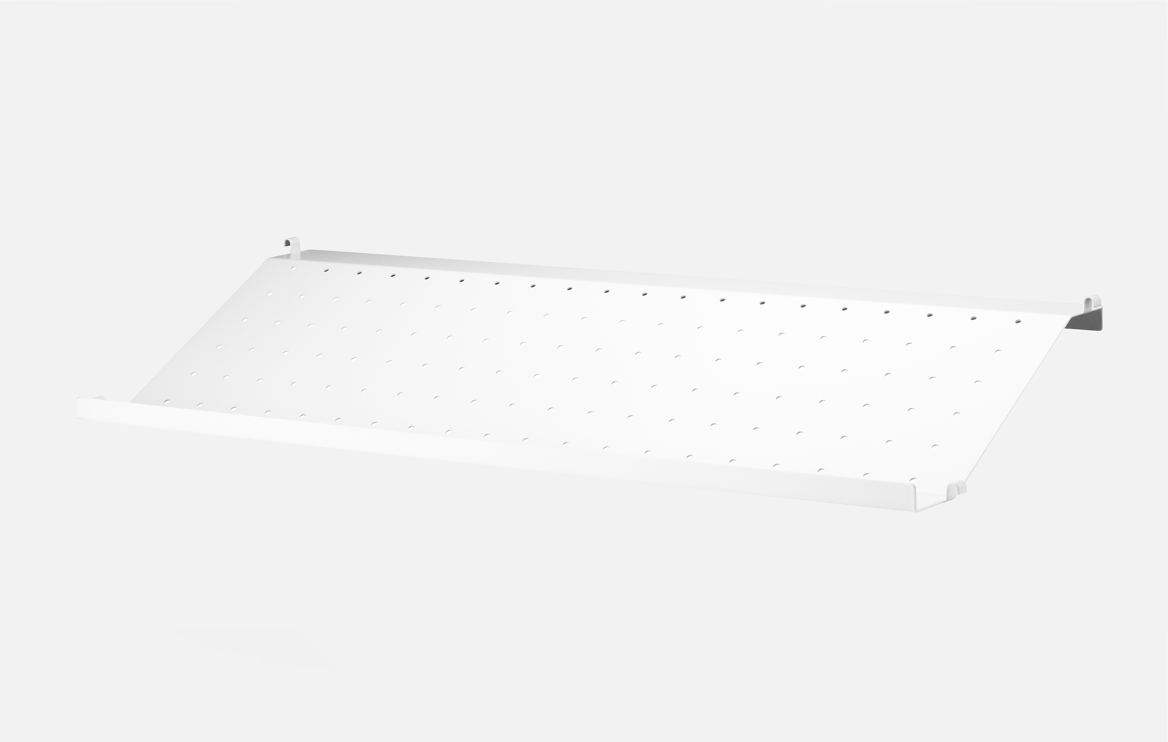 1er Schuhregal Metall 78x30 cm - Weiß