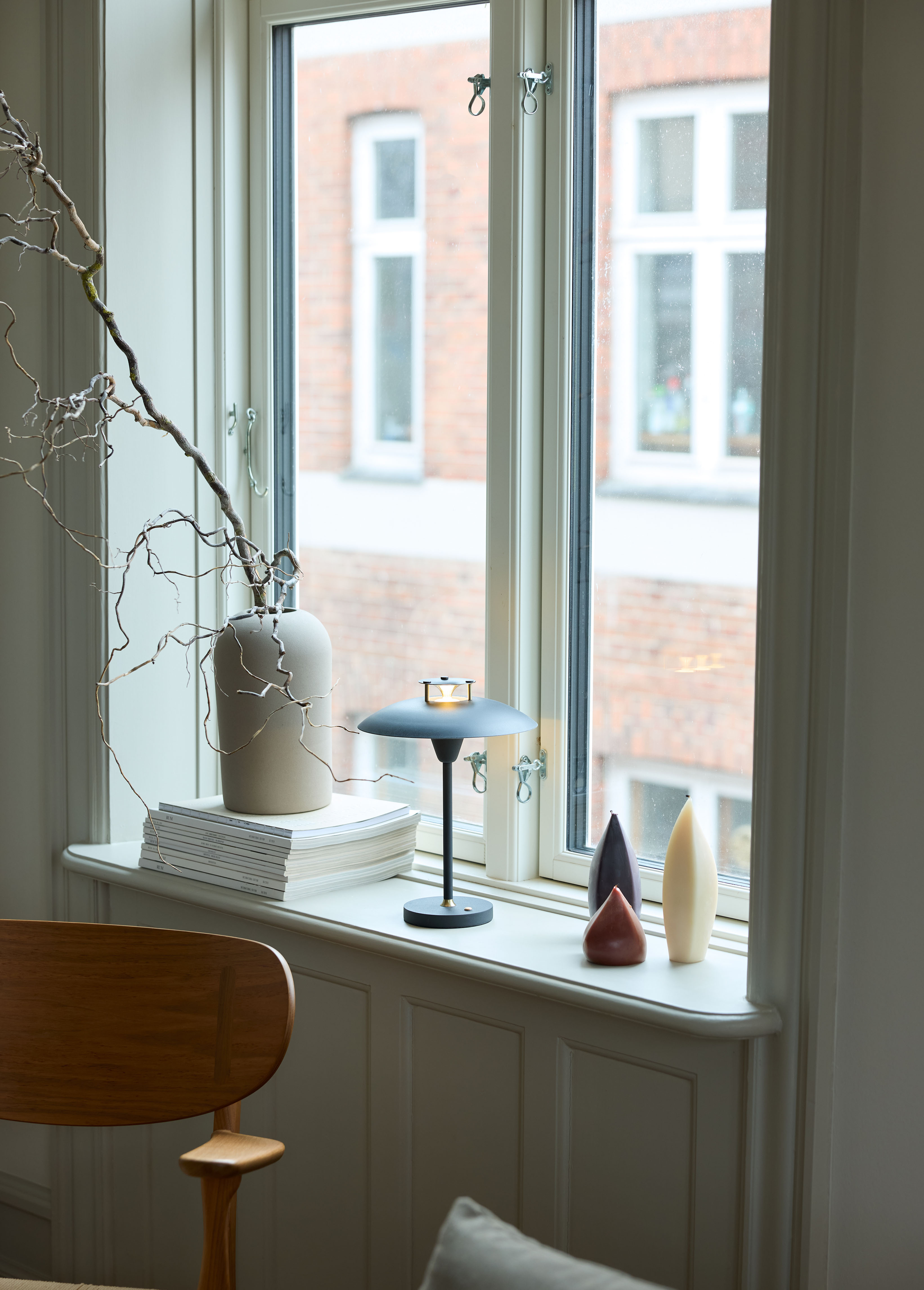 Stepp 1-2-3 Akku Tischleuchte schwarz