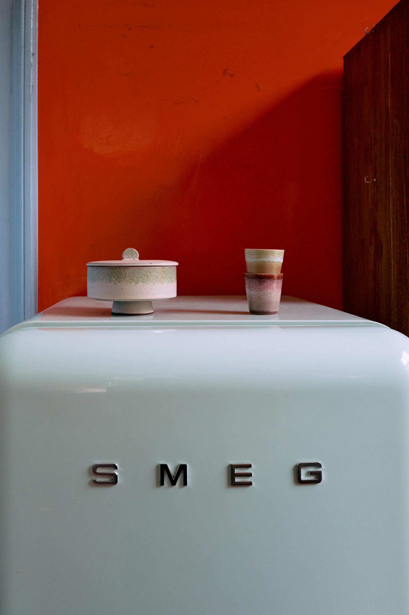 Kaffeebecher 70er Keramik Bloom