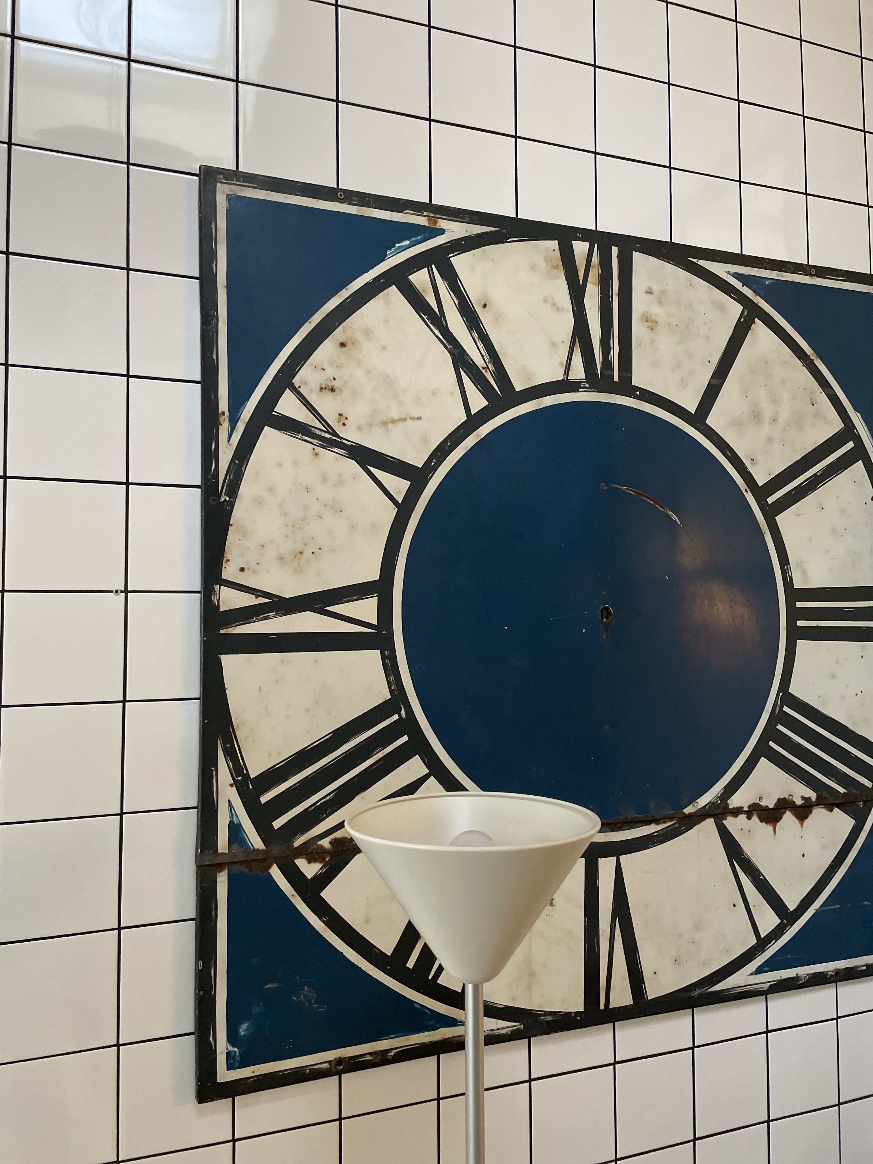 Vintage Ziffernblatt aus französischem Kirchturm