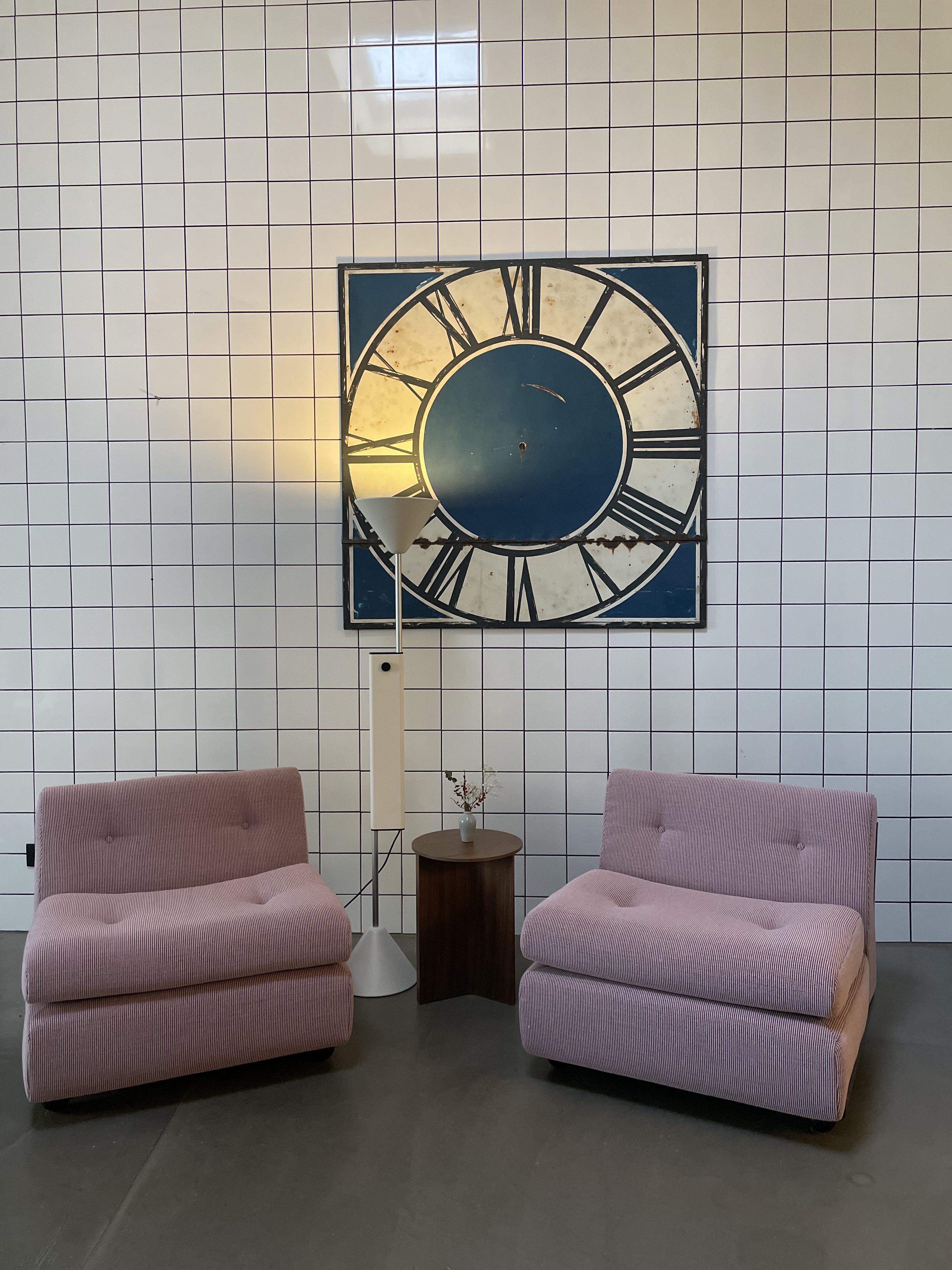 Vintage Ziffernblatt aus französischem Kirchturm