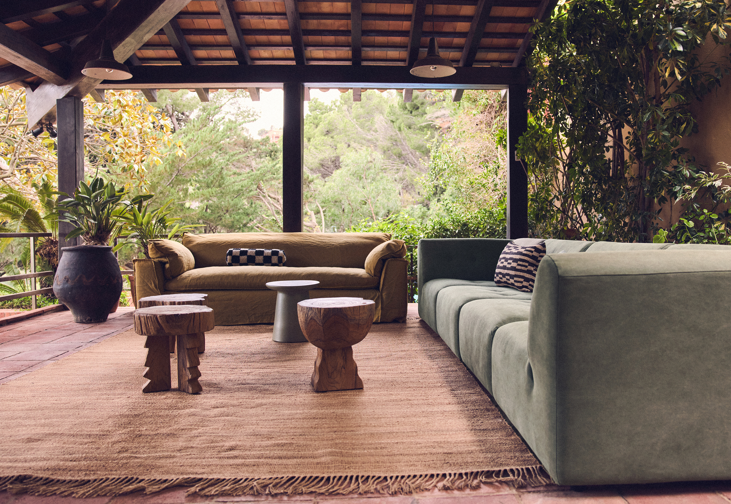 Monochrome Kissen 70 x 40 cm Natural