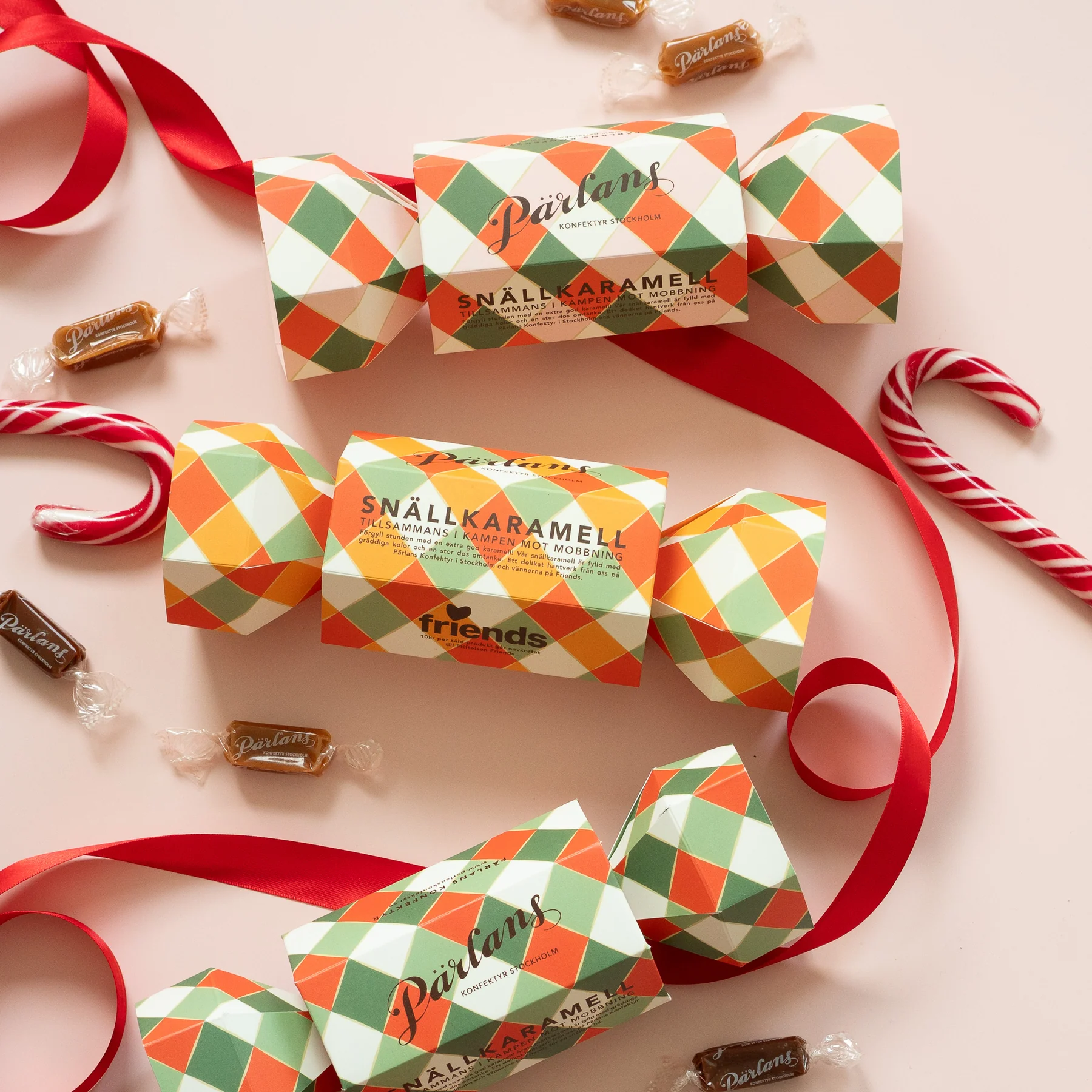 CHRISTMAS CRACKER Salzkaramell 8 Stück Orange