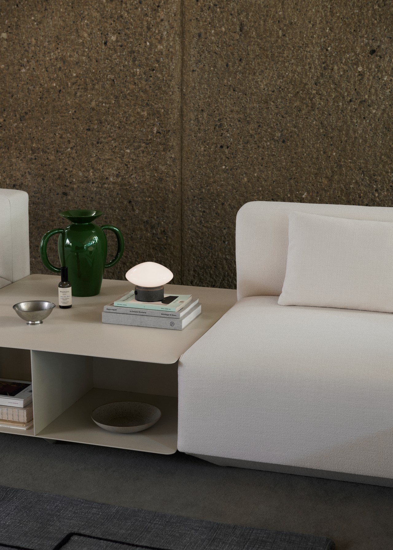 Develius Couchtisch 89x89 cm Ivory
