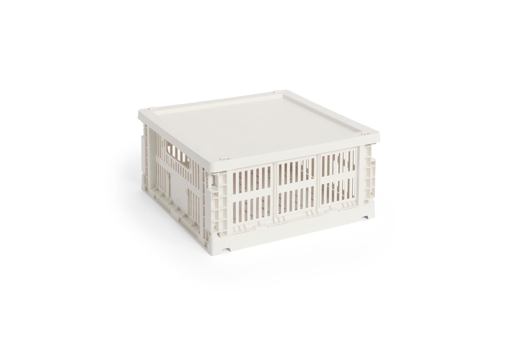 Colour Crate Deckel Plastic Medium quadratisch / Cube Off-white