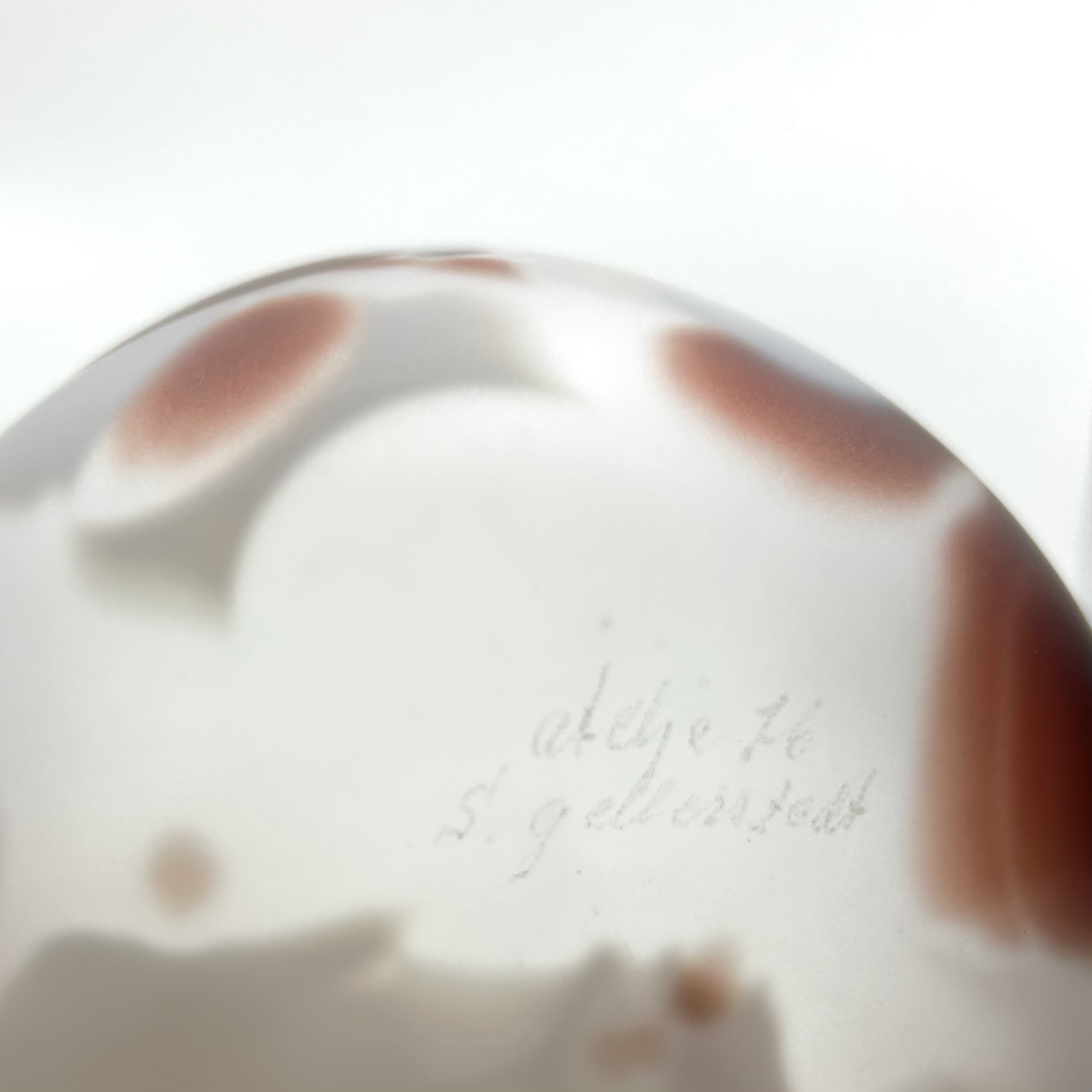 STAFFAN GELLERSTED  'ATELJE 1976' SCHALE
