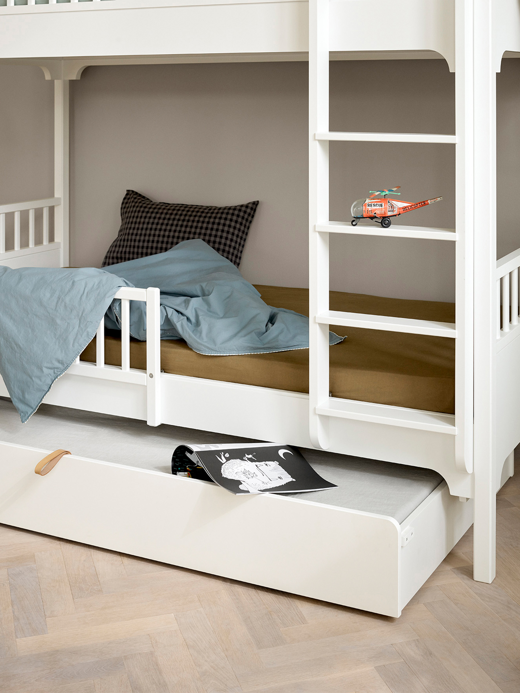 Classic Ausziehbett - 90x176 cm - weiß
