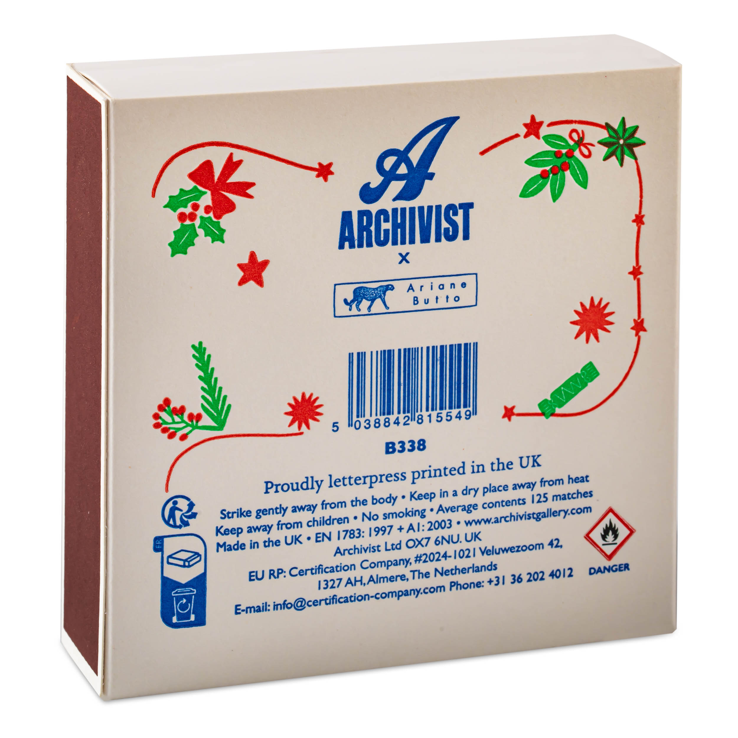 Festive Dog Streichhölzer 