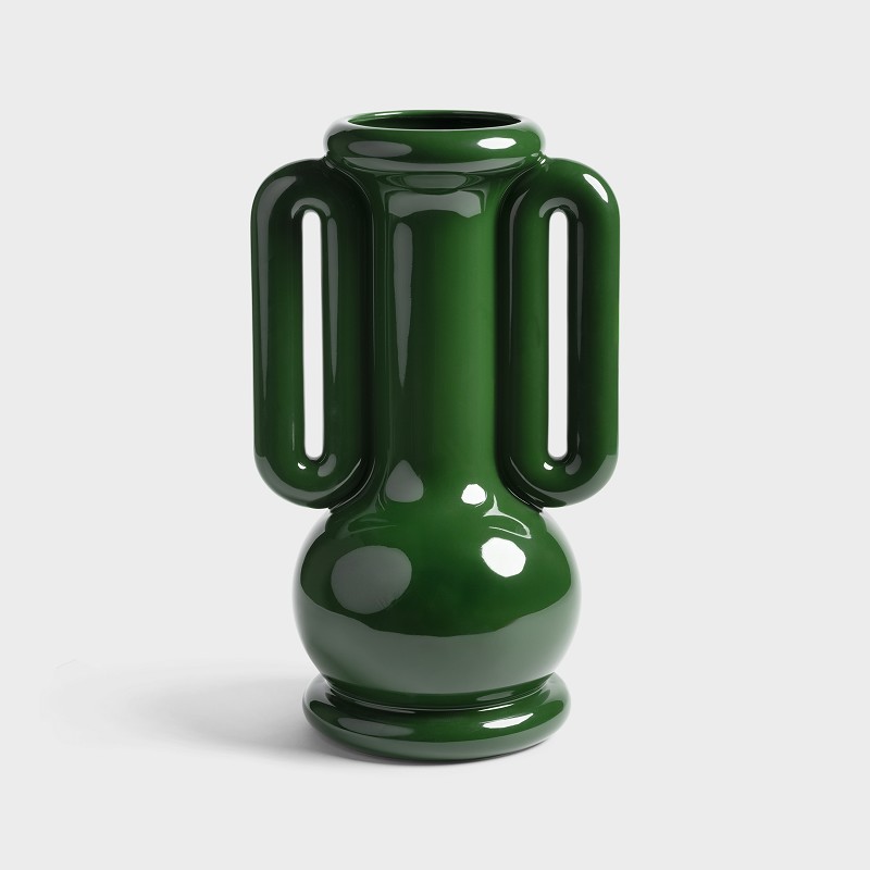 Amphora Vase H 36 cm Grün Amphora Vase H 36 cm Grün
