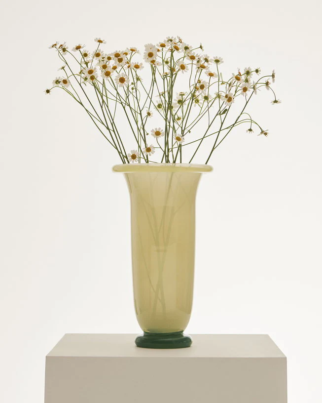 Empire Vase Lemon Grün